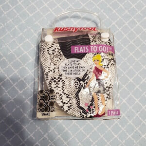 Kushyfoot Women's Flats Shoes To Go snake print 9-10